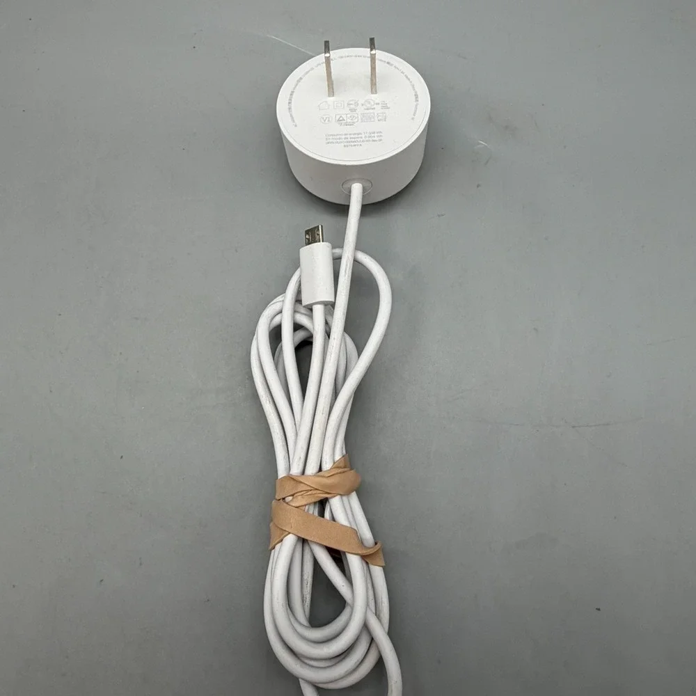 Google Home Mini Smart Speaker & Power Cord (1st Gen)(Chalk) - Tested